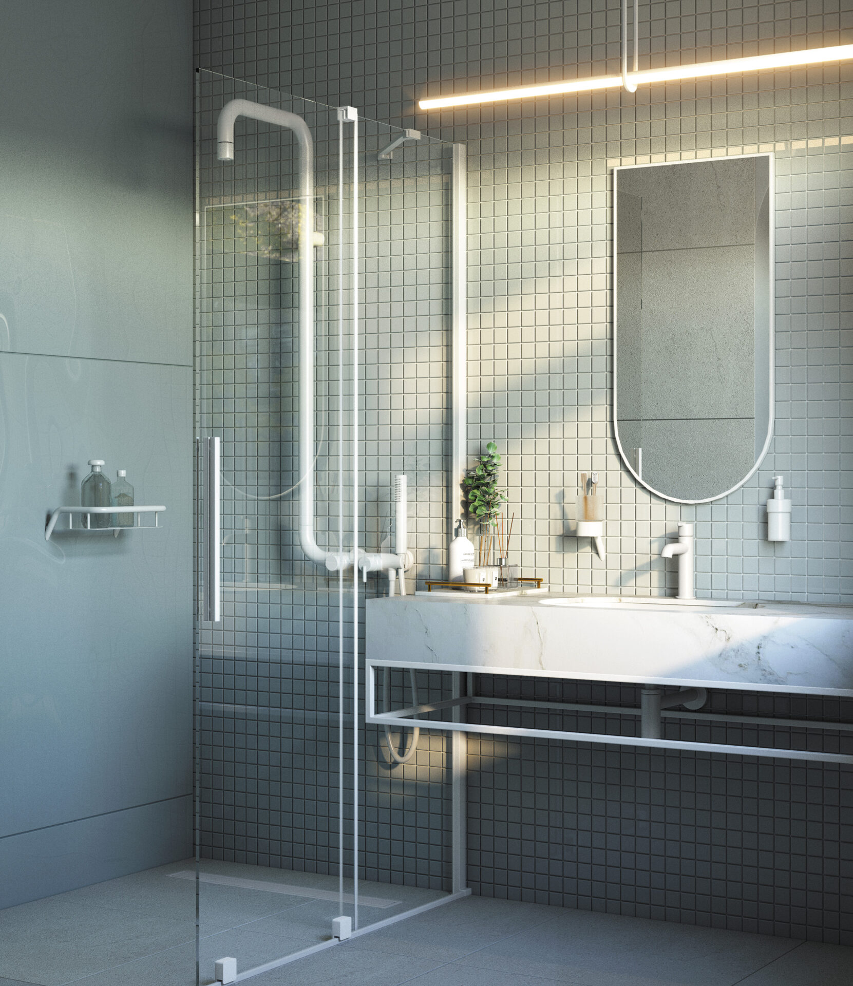 Miroir suspendu encadré – Image 2