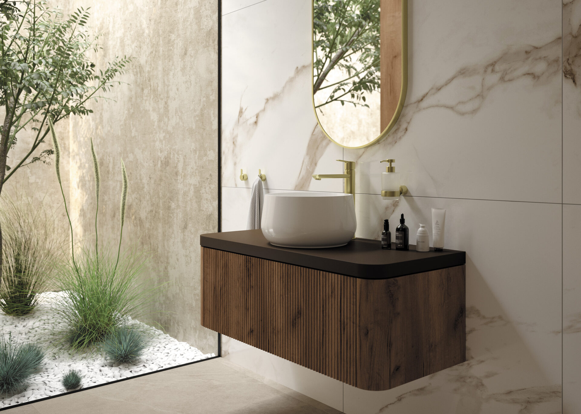 Miroir suspendu encadré – Image 4
